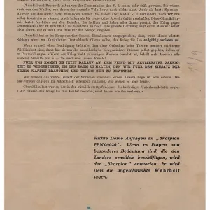 Skorpion: Propagaanda leaflet - Side 2