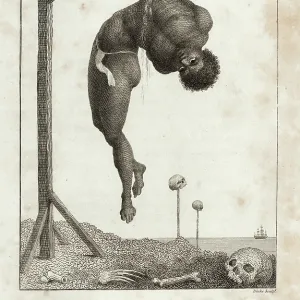A slave hanging from a gibbet A slave hanging from a gibbet