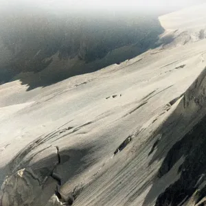 Snow on a mountainside - Dolomites. Italy