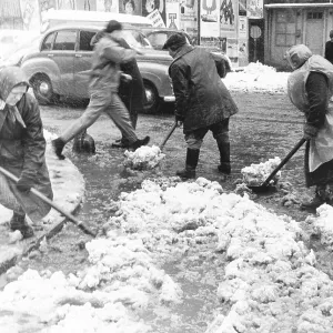 Snow slush in Vienna 1963 Snow slush in Vienna 1963