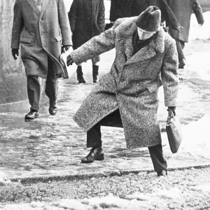 Snow slush in Vienna 1969 Snow slush in Vienna 1969
