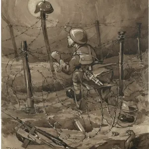 SOLDIER IN BARBED WIRE SOLDIER IN BARBED WIRE