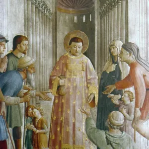 St. Lawrence giving alms, Cappella Niccolina St. Lawrence giving alms, Cappella Niccolina