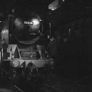 Steam engine in Nine Elms New Shed Steam engine in Nine Elms New Shed