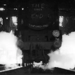 Steam engine in steam inside Nine Elms New Shed Steam engine in steam inside Nine Elms New Shed