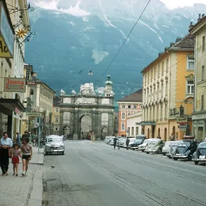 Street scene in Innsbruck, Austria Street scene in Innsbruck, Austria
