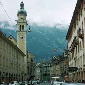 Street scene in Innsbruck, Austria Street scene in Innsbruck, Austria