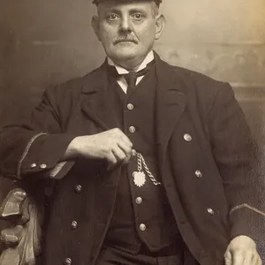 Studio portrait, Customs officer in uniform Studio portrait, Customs officer in uniform