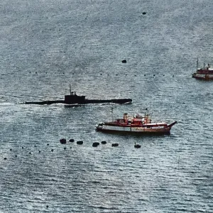 Submarine in Hong Kong Harbour