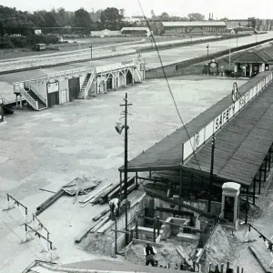 Tower view, Race Bays, Paddock Grandstand - Brooklands Tower view, Race Bays, Paddock Grandstand - Brooklands