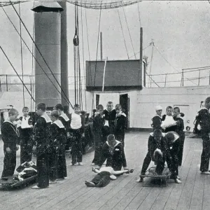 TS Wellesley, North Shields, Northumberland Ambulance Drill