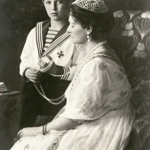 Tsesarevich Alexei and Tsaritsa Alexandra Tsesarevich Alexei and Tsaritsa Alexandra
