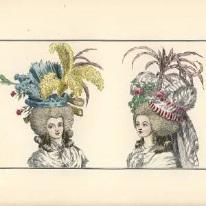 Turkish-style bonnet with diadems and high-priestess bonnet