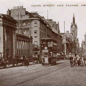 Union Street and Facade, Aberdeen, Scotland