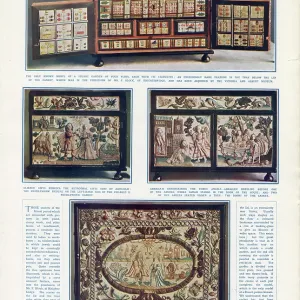 A unique Charles II needlework casket A unique Charles II needlework casket