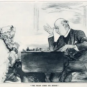 The Vicar Loses his Bishop by Edmund Blampied The Vicar Loses his Bishop by Edmund Blampied
