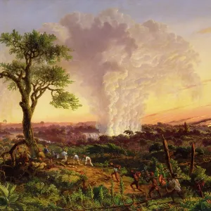 Victoria Falls at Sunrise, by Thomas Baines