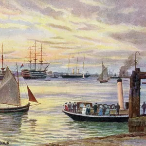 The Victory in Portsmouth Harbour The Victory in Portsmouth Harbour