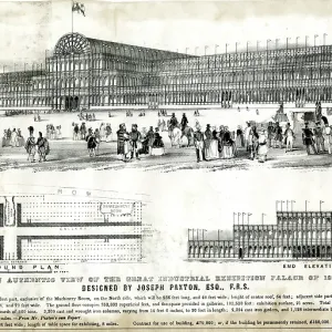 View of Joseph Paxton's Crystal Palace, 1851