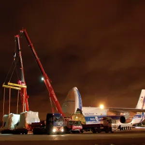 Volga Dnepr Airlines delivering oil and gas equipment f Volga Dnepr Airlines delivering oil and gas equipment f