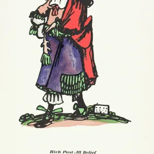 Walter de la Mare drawing Man in Cavalier costume Walter de la Mare drawing Man in Cavalier costume