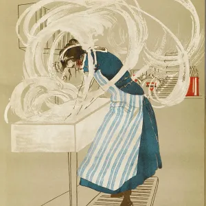 Washing up energetically, WW1 Washing up energetically, WW1