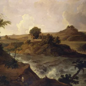 A Waterfall near Pateta, by Thomas Daniell