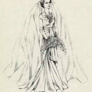Wedding dress of the Duchess of Gloucester by Hartnell Wedding dress of the Duchess of Gloucester by Hartnell