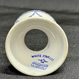 White Star Line, Stonier OSNC Bradford egg cup (base) White Star Line, Stonier OSNC Bradford egg cup (base)