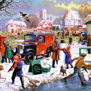 Winter on the Village Green Winter on the Village Green