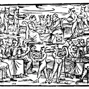 Witches and sorcerers feasting at the Sabbath Witches and sorcerers feasting at the Sabbath