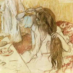 Woman Combing Hair, by Degas Woman Combing Hair, by Degas
