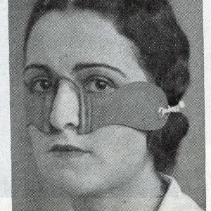Woman in Eye Strap Woman in Eye Strap