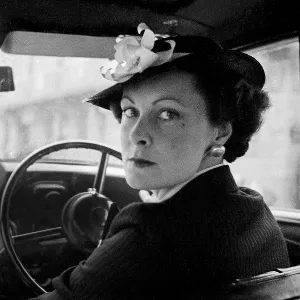 Woman at the wheel of her car Woman at the wheel of her car