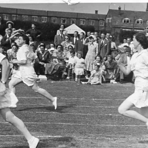 Women police officers in athletics event Women police officers in athletics event