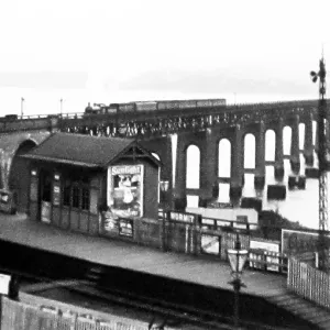 Wormit Railway Station and the Tay Bridge