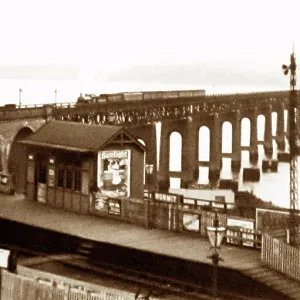 Wormit Railway Station and the Tay Bridge