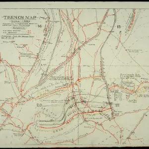 WW1 Trench map - Somme Battlefield