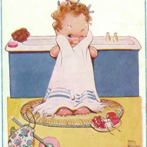 WW2 era - Comic Postcard - Dear Darlin Mine