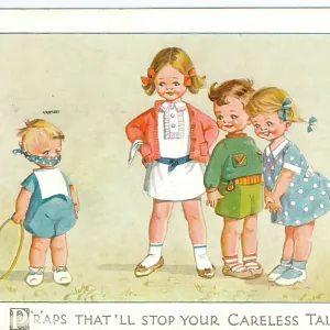 WW2 era - Comic Postcard - That'll stop your careless talk WW2 era - Comic Postcard - That'll stop your careless talk