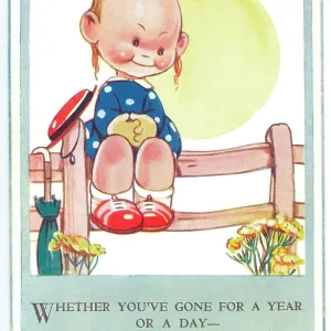 WW2 era - Comic Postcard - Whether you've gone