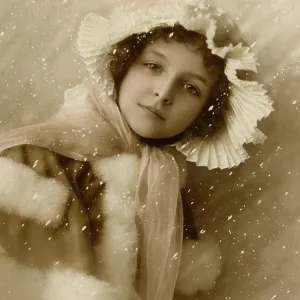 Young girl out in the snow Young girl out in the snow