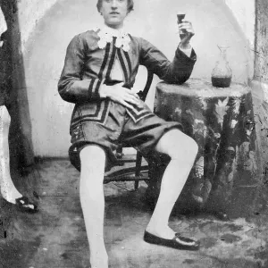 Young man in historical costume Young man in historical costume