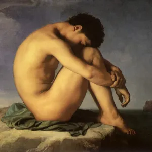 Young Man Beside the Sea. A Study
