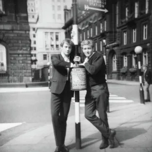 Young men on a Liverpool street Young men on a Liverpool street