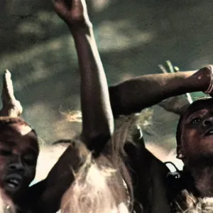 Zulu men Dancing, Close up Zulu men Dancing, Close up