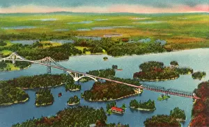 Candian: 1000 Islands Bridge. Collins Landing