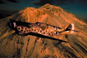 Wal003: Me 109 Germany Wwii Aircraft Flying