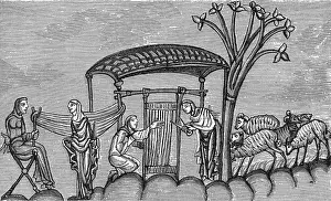 1160: 12th century Weaving