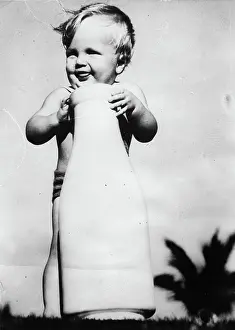 Grubbs: The 14-months old Don Grubbs holding